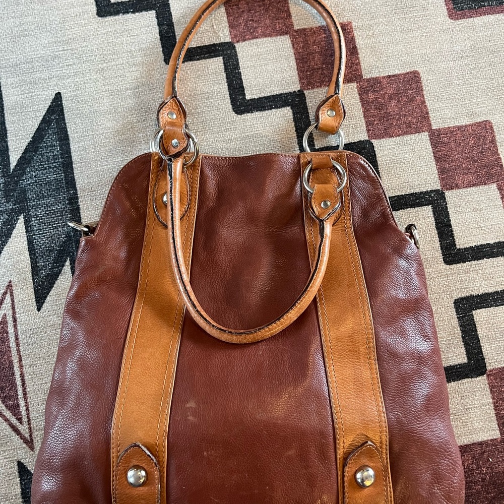 Italian leather tote